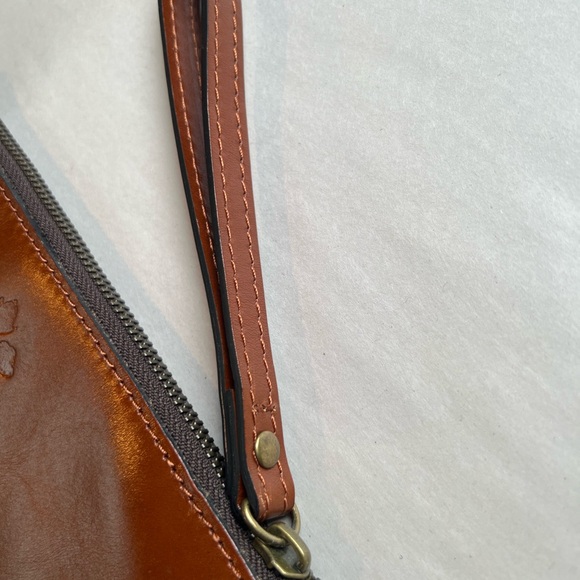 Patricia Nash Brown Leather Clutch Wristlet distressed wallet - Picture 7 of 7